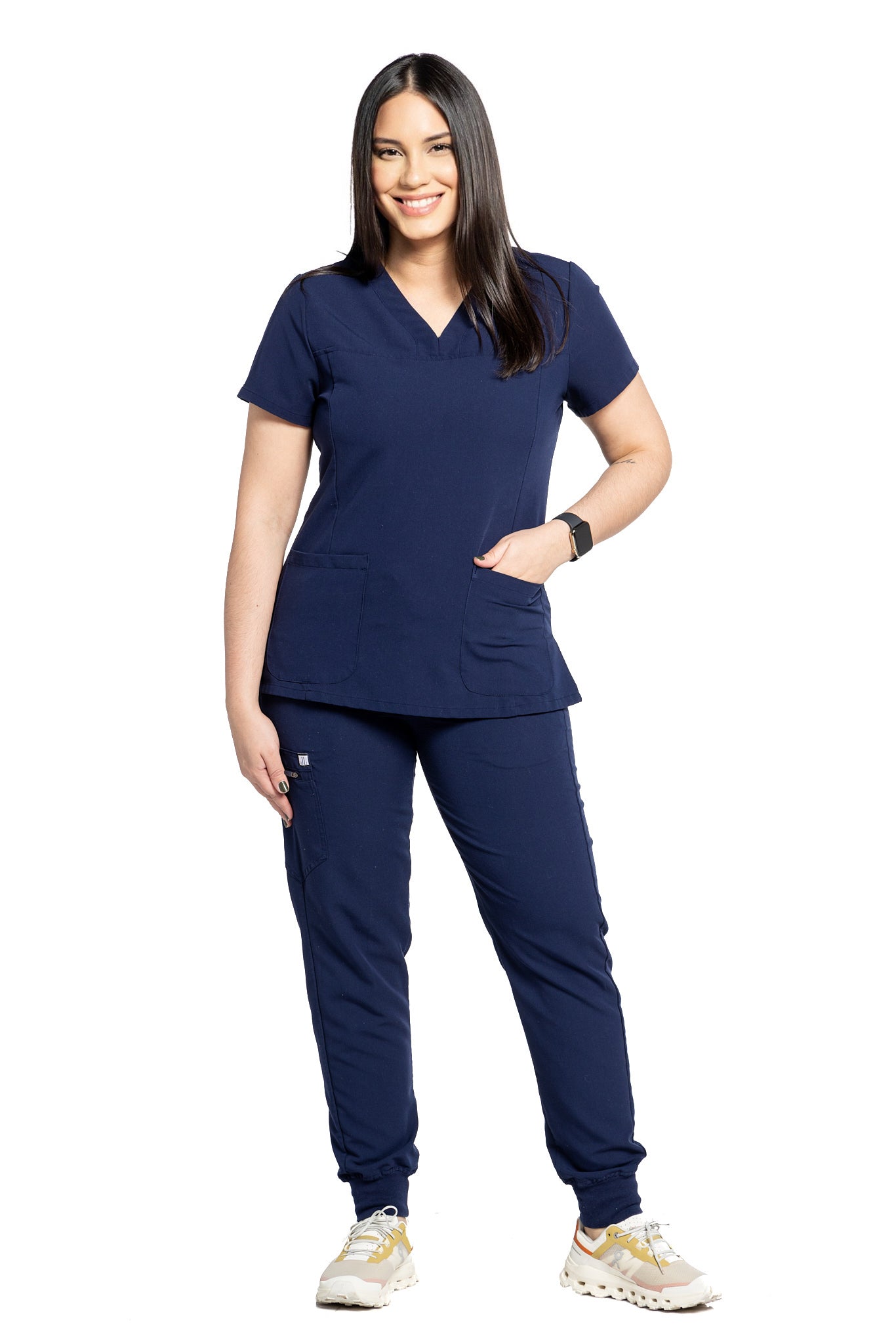 Navy Blue Classic V-Neck