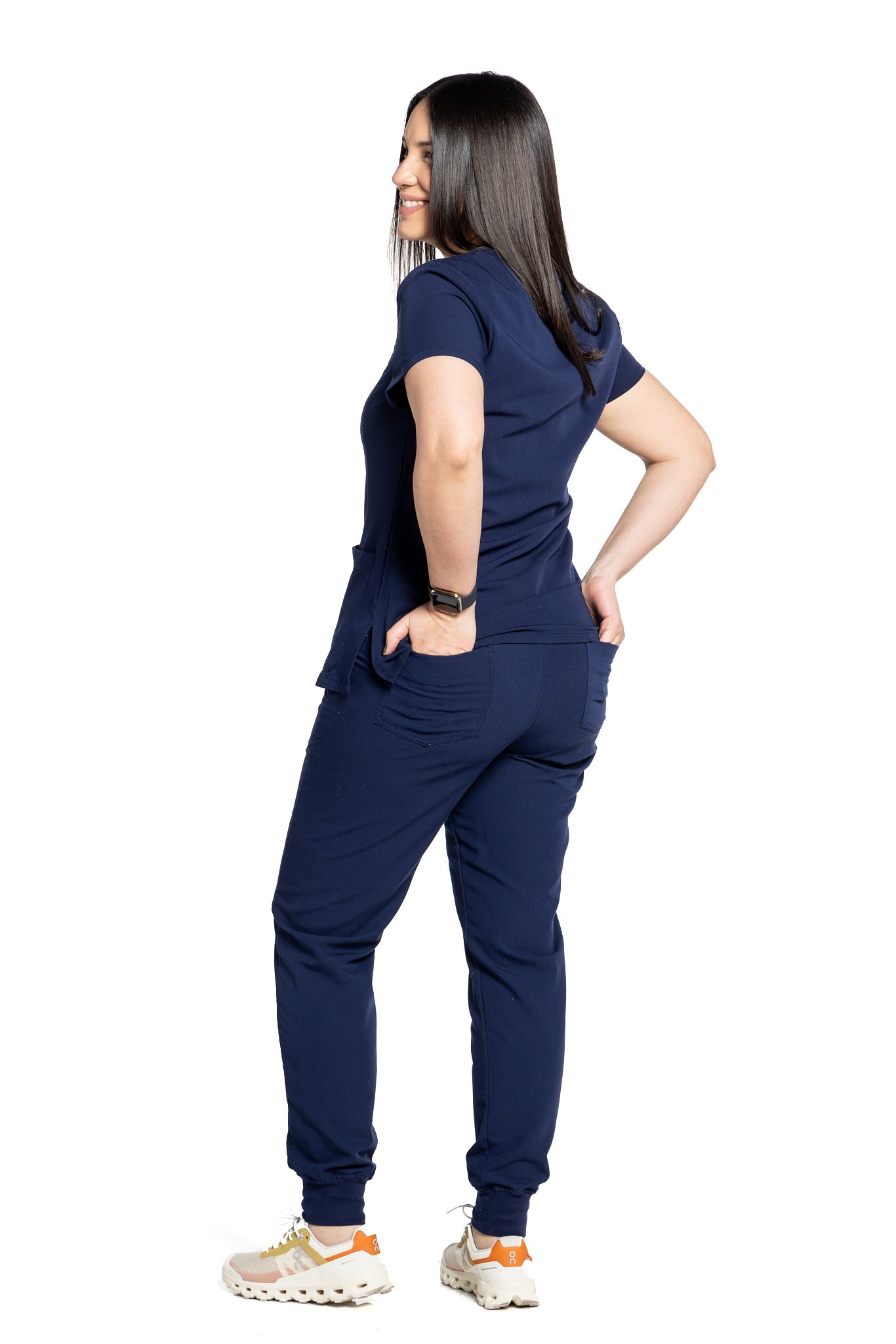 Navy Blue Classic V-Neck