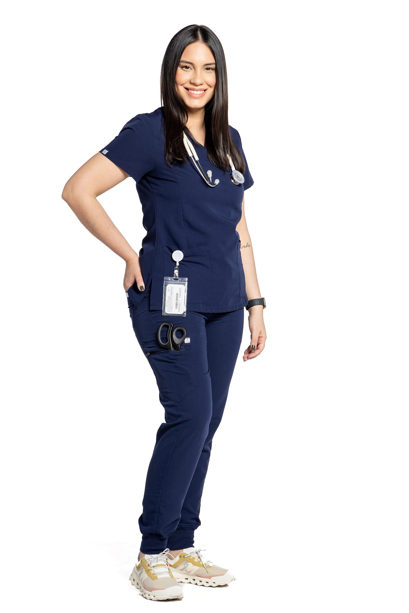 Navy Blue Classic V-Neck