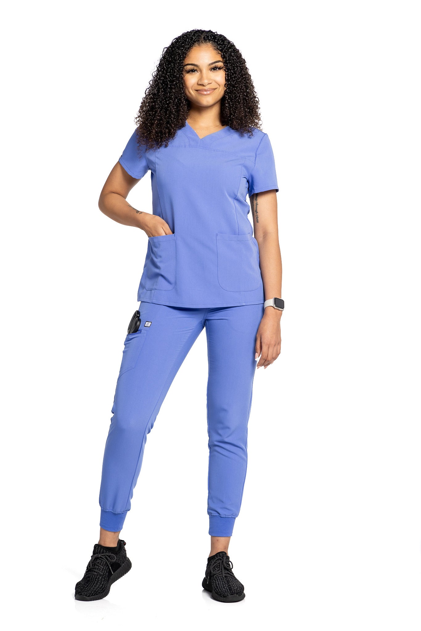 Ceil Blue Classic V-Neck